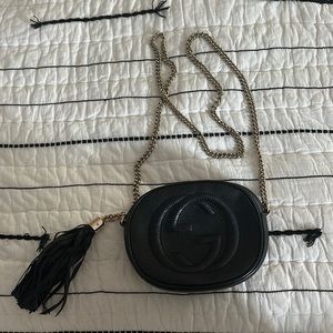 Black Gucci Crossbody w/ Tassel